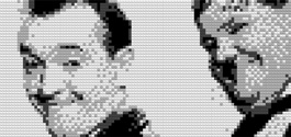 Brixels – Laurel and Hardy portrait out of LEGO bricks